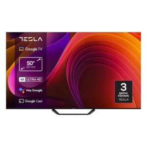 Tesla Smart Τηλεόραση 50" 4K UHD LED Series 6 HDR 50E655BUS